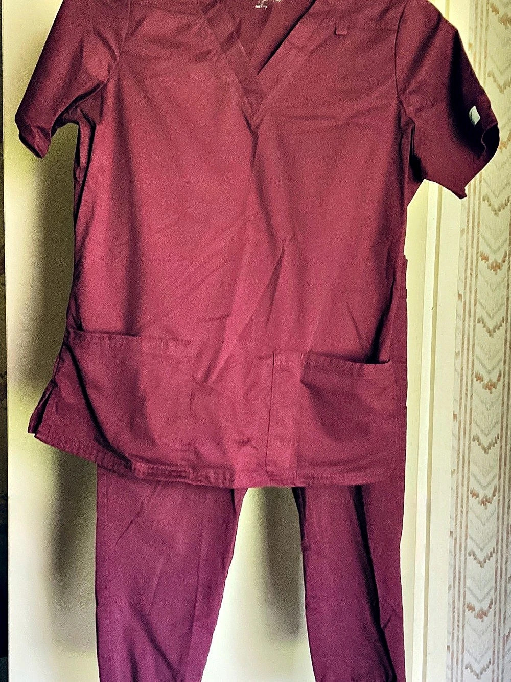 Butter Soft Women's Scrub Set in Maroon